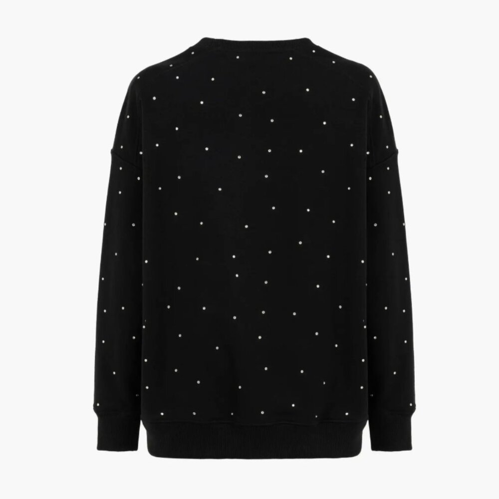 NWOT NOCTURNE  Stone Embellished Sweatshirt Size Small